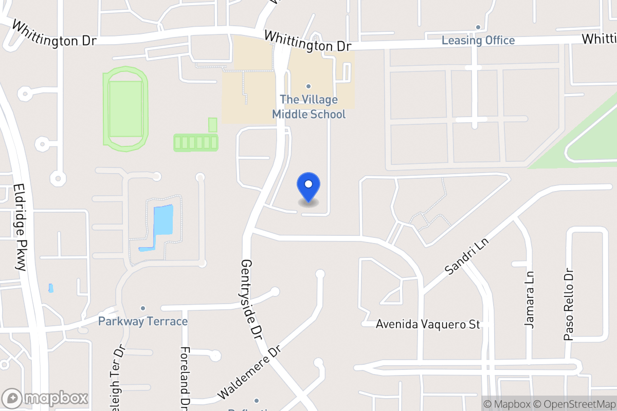 Map of 2105 Pueblito Dr, Houston