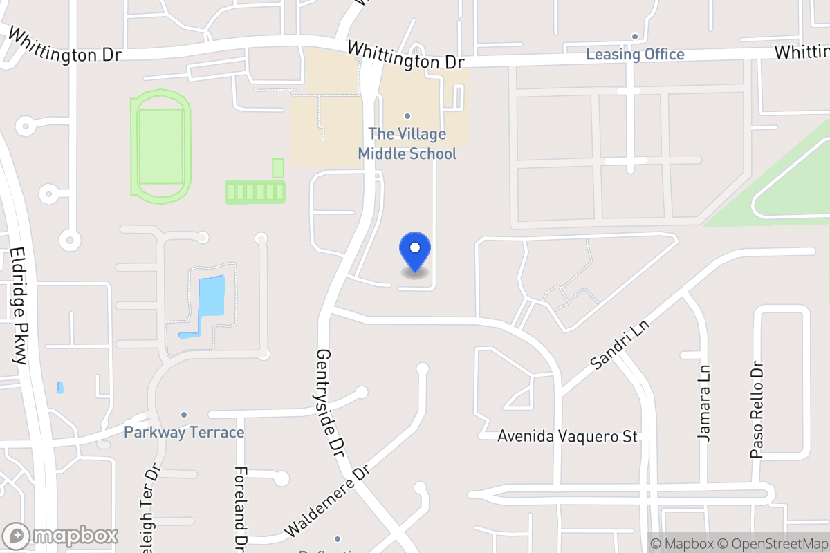 Map of 2107 Pueblito Dr, Houston