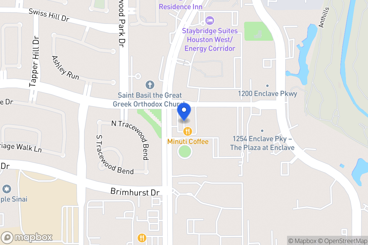 Map of N 1275 Eldridge Pky, Houston