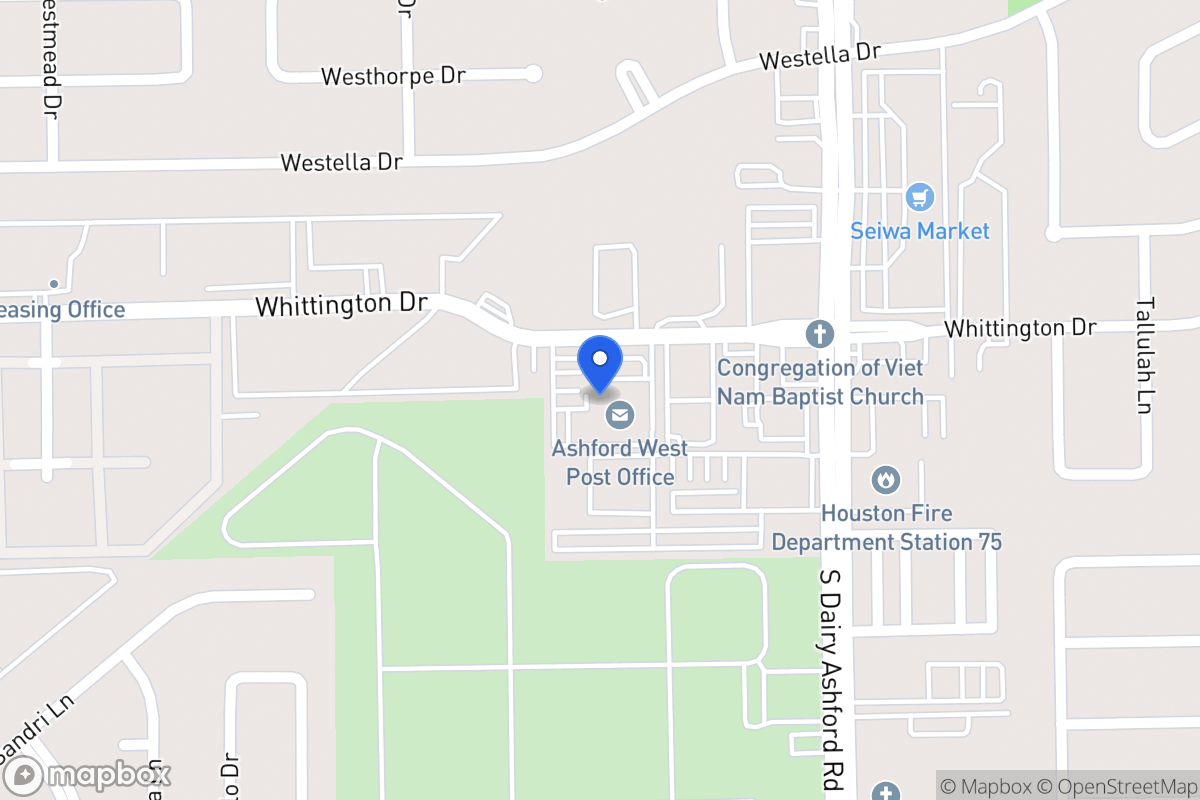Map of 12655 Whittington Dr, Houston