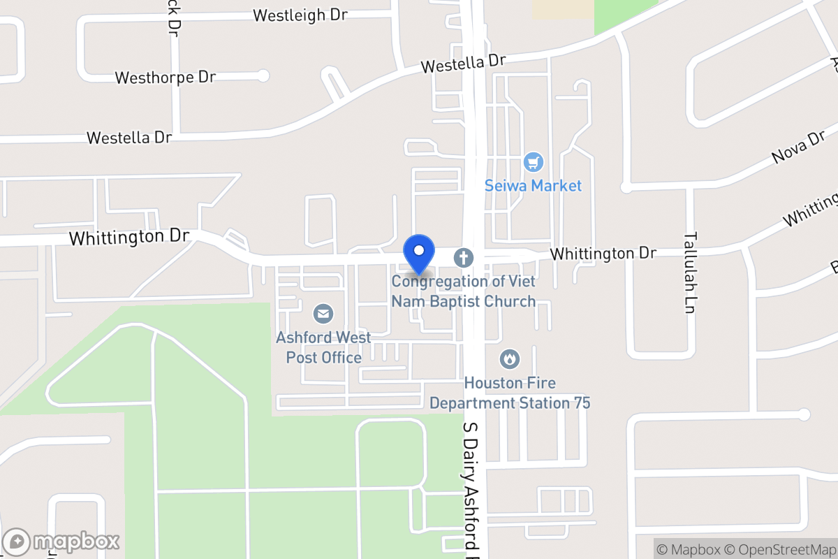 Map of Whittington Dr, Houston