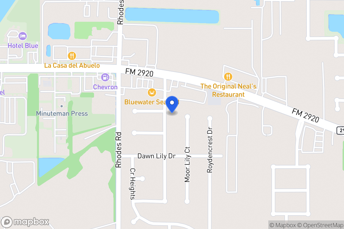 Map of 21106 Marcin Dr, Spring