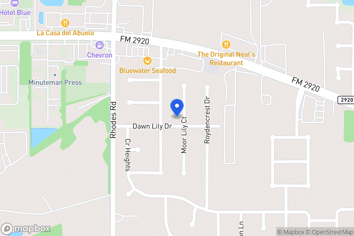 Map of 21003 Moor Lily Ct, Spring