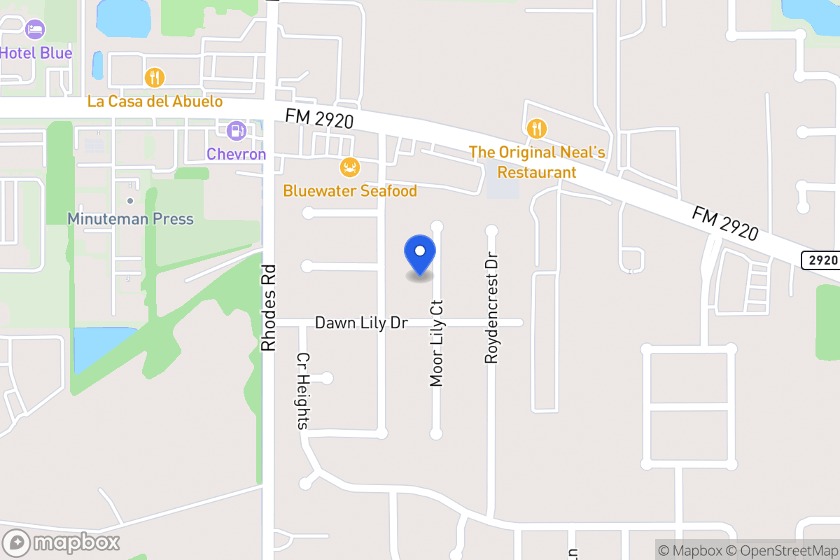 Map of 21007 Moor Lily Ct, Spring