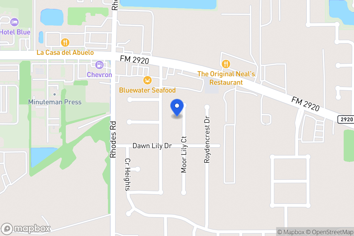 Map of 21011 Moor Lily Ct, Spring