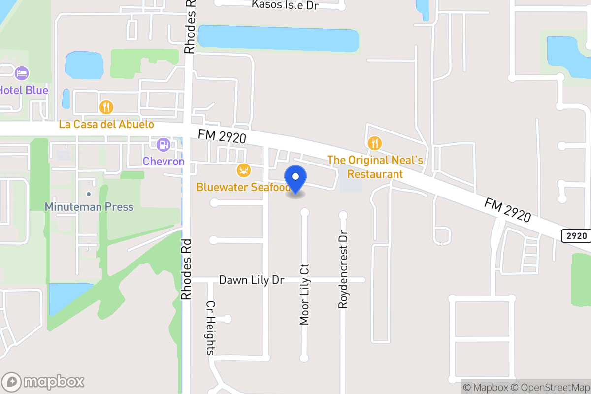 Map of 21107 Moor Lily Ct, Spring