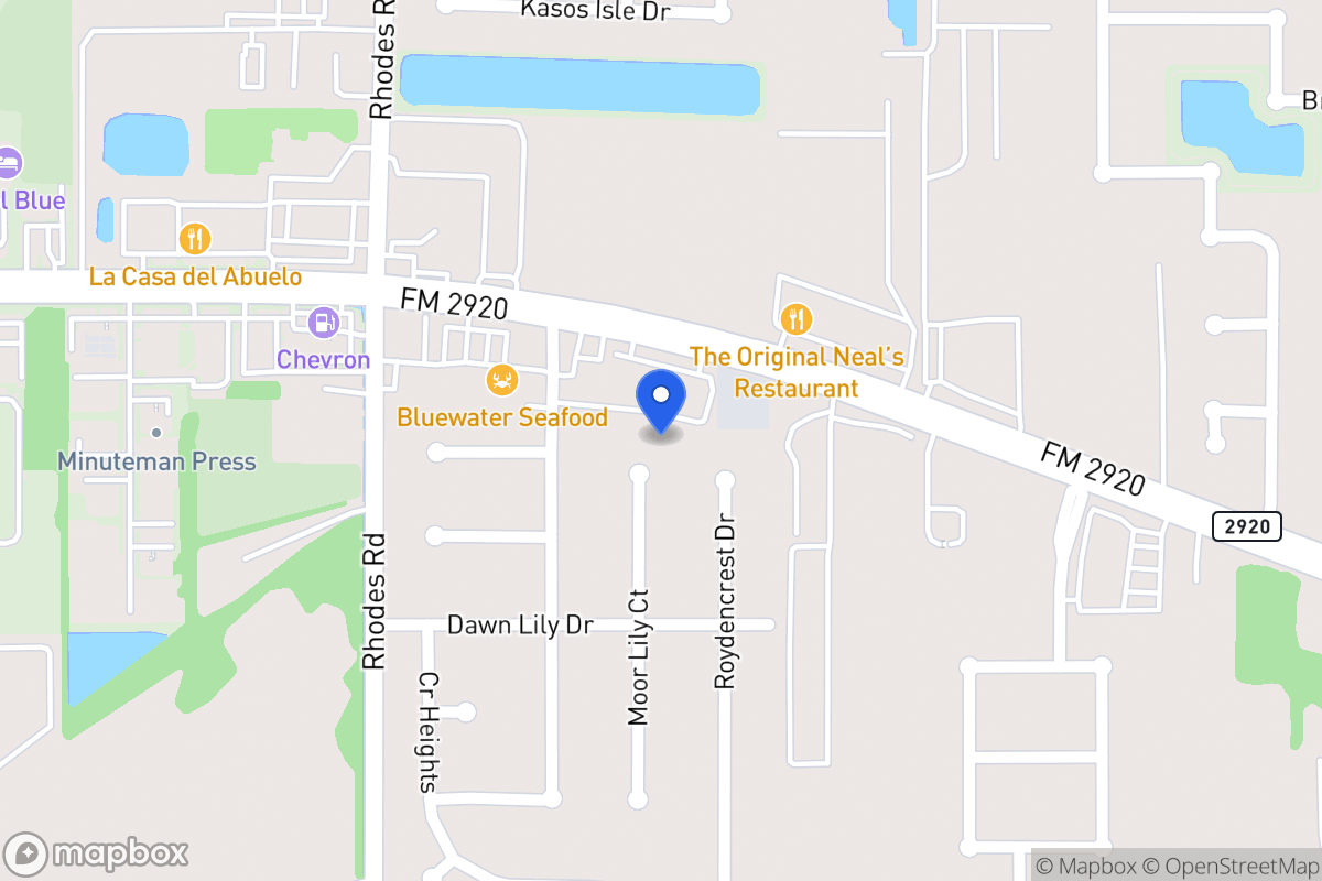 Map of 21106 Moor Lily Ct, Spring