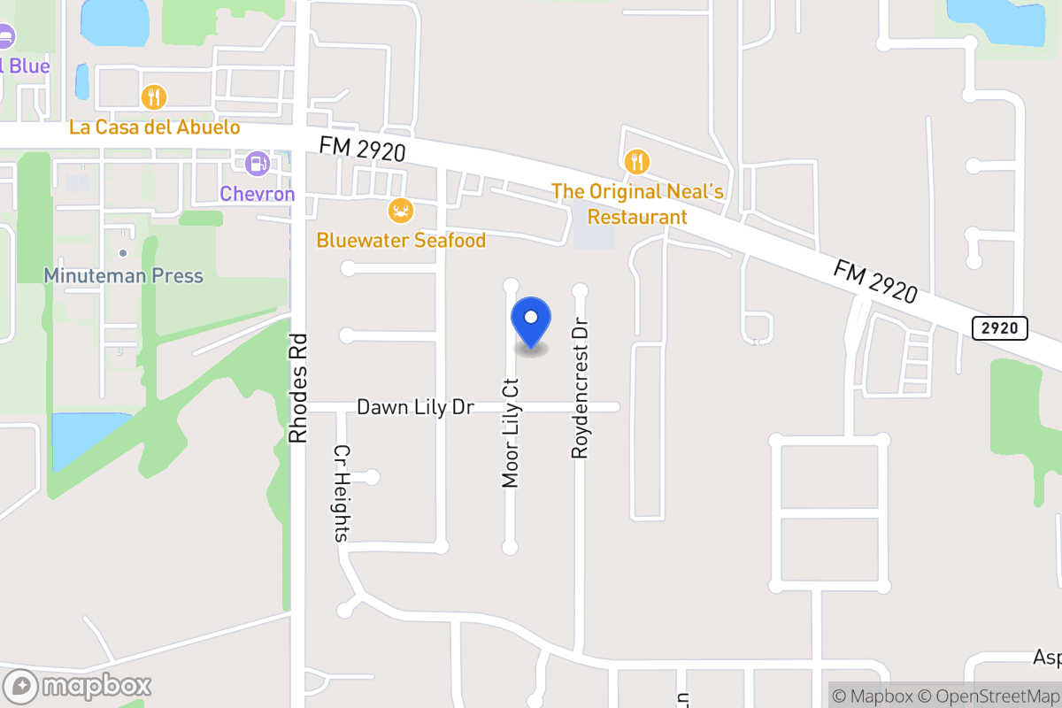 Map of 21006 Moor Lily Ct, Spring