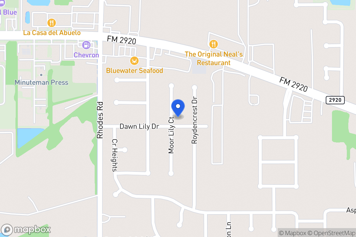 Map of 21002 Moor Lily Ct, Spring