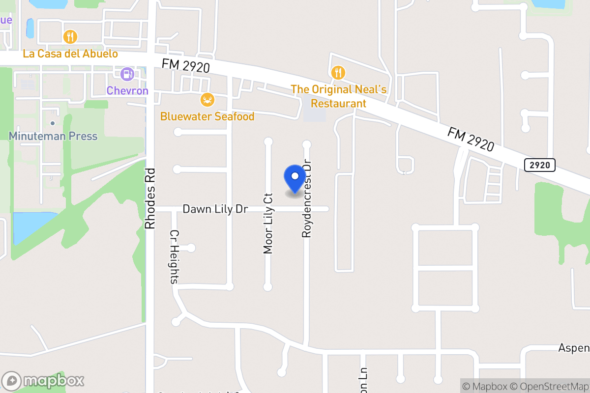 Map of 21003 Roydencrest Dr, Spring