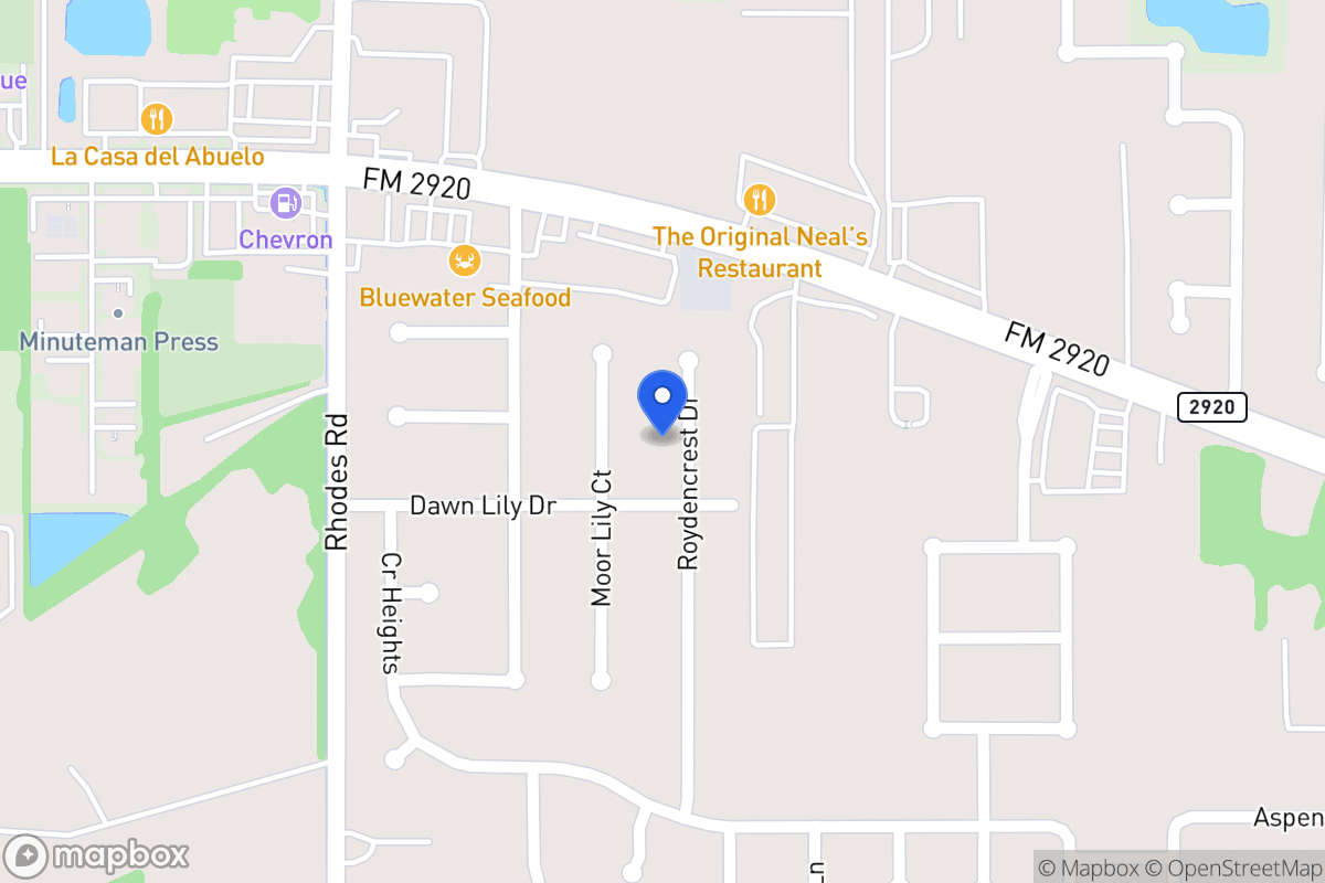 Map of 21007 Roydencrest Dr, Spring