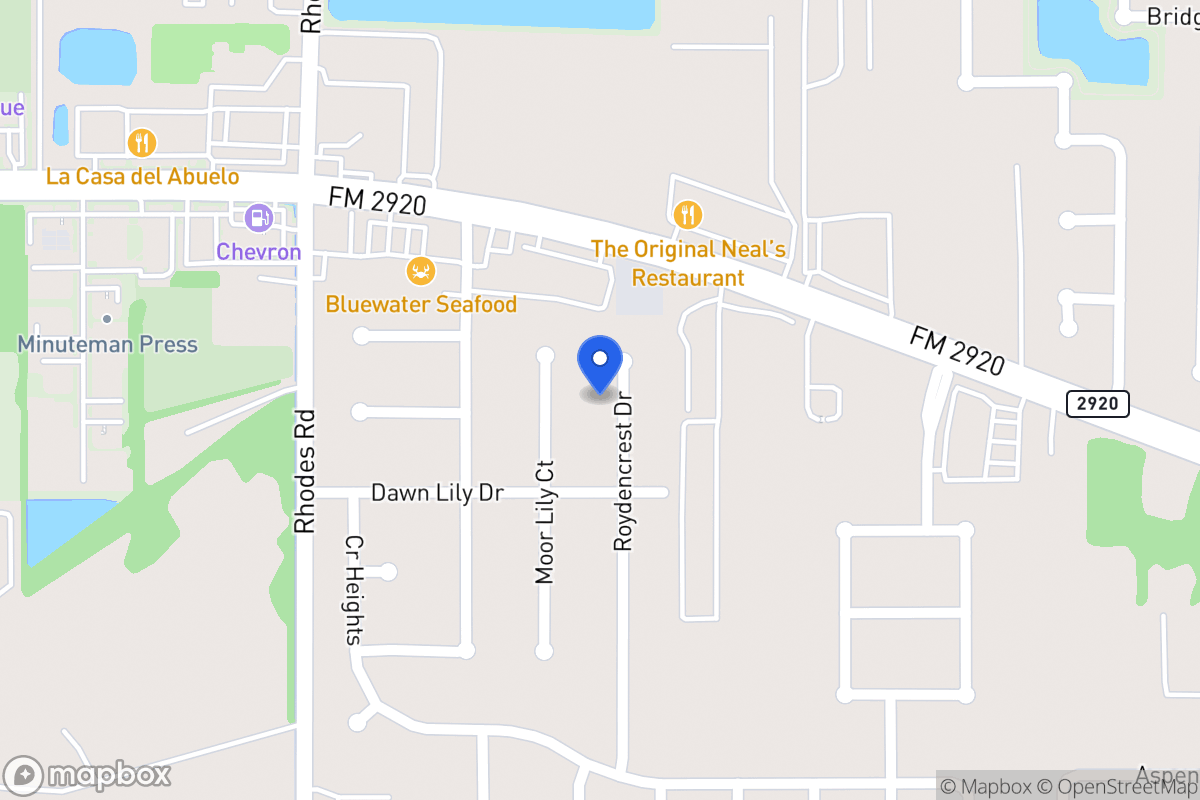 Map of 21011 Roydencrest Dr, Spring