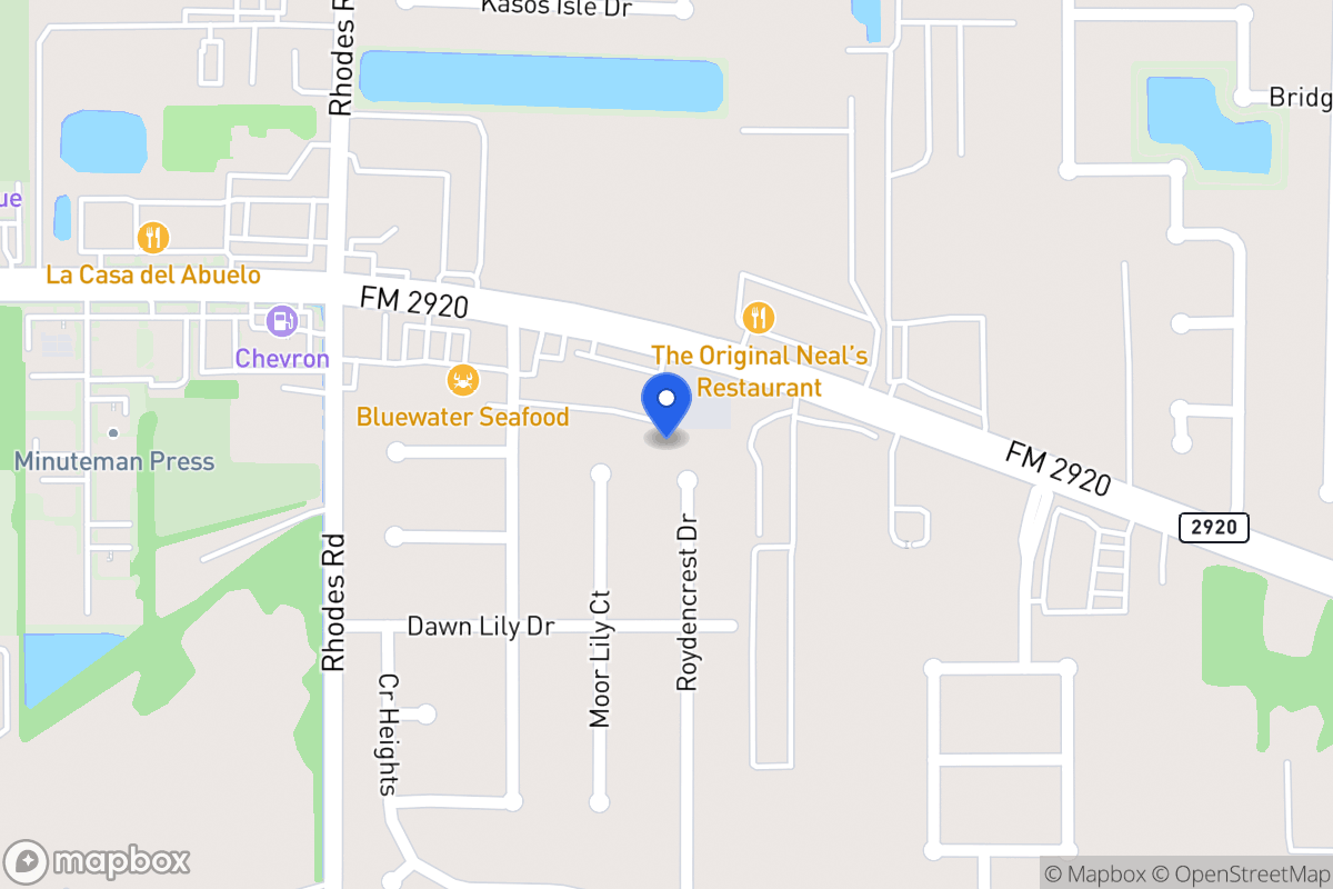 Map of 21107 Roydencrest Dr, Spring