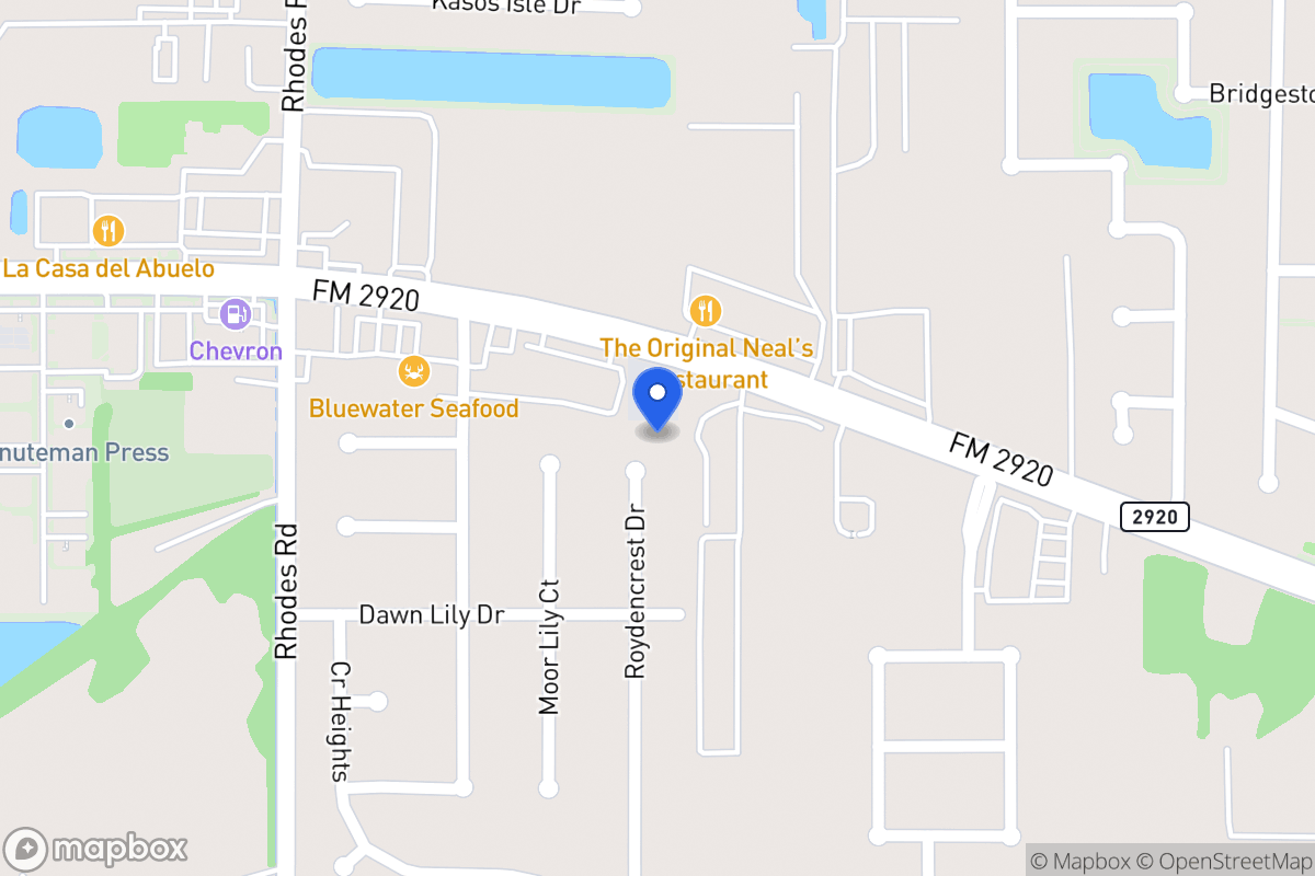 Map of 21106 Roydencrest Dr, Spring