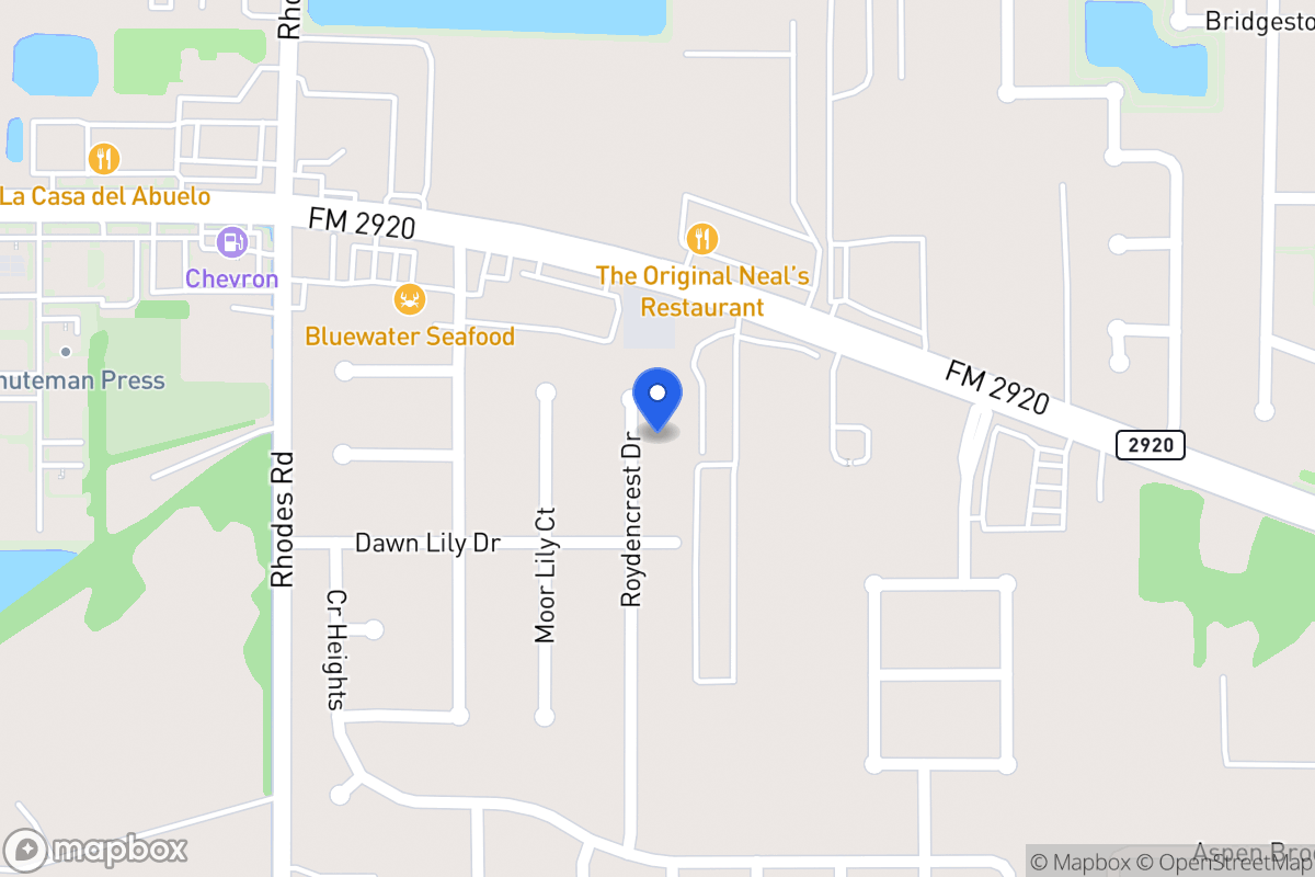 Map of 21010 Roydencrest Dr, Spring