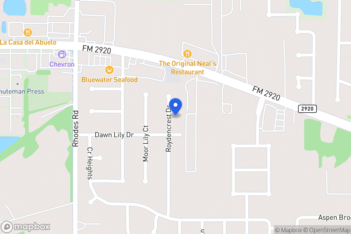 Map of 21006 Roydencrest Dr, Spring