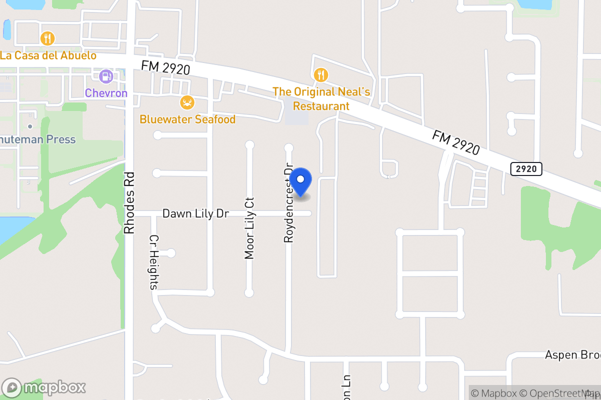 Map of 21002 Roydencrest Dr, Spring