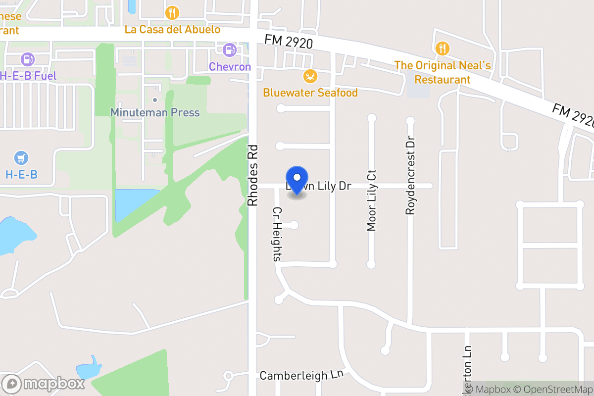 Map of 5015 Dawn Lily Dr, Spring