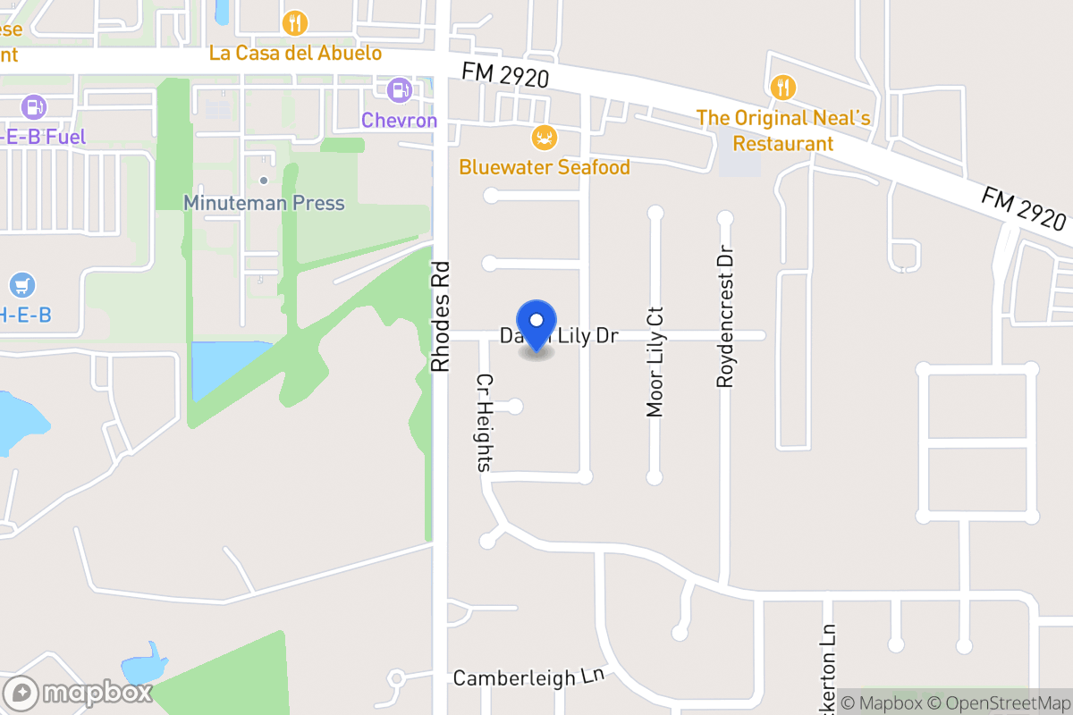 Map of 5011 Dawn Lily Dr, Spring