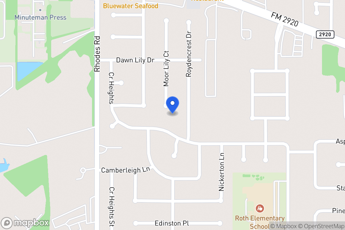 Map of 20902 Moor Lily Ct, Spring