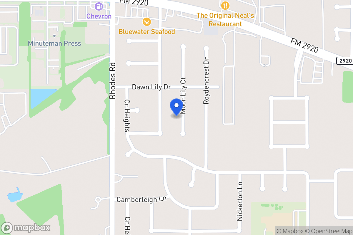 Map of 20915 Moor Lily Ct, Spring