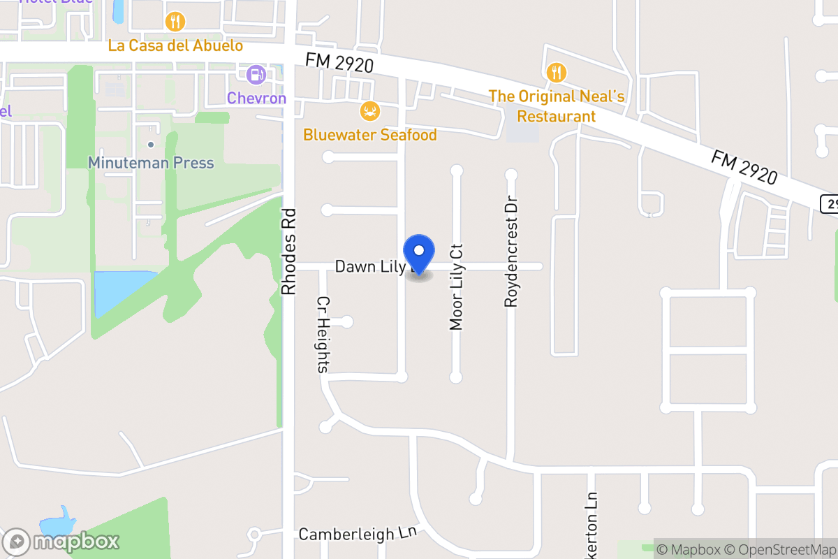 Map of 20934 Marcin Dr, Spring