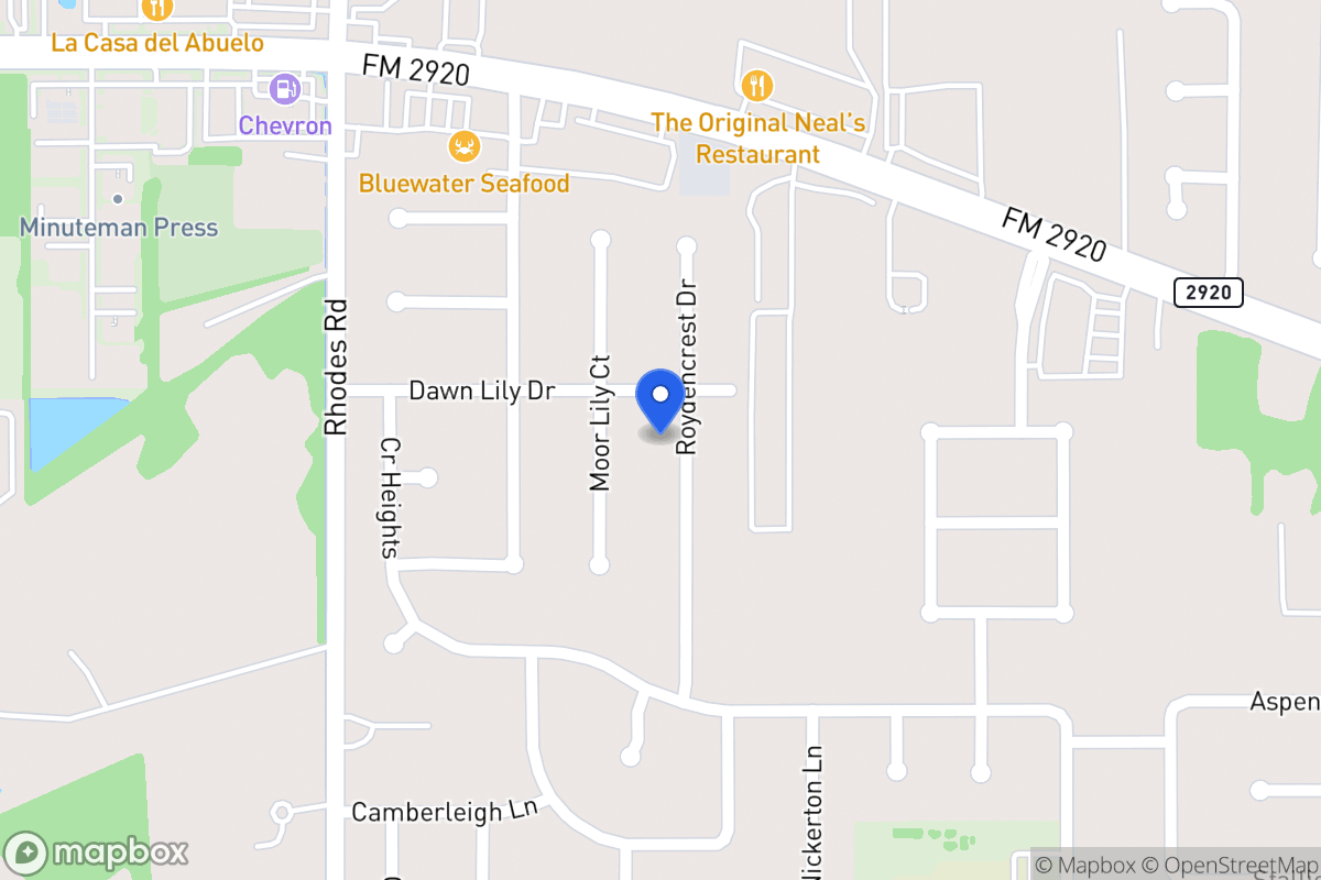 Map of 20915 Roydencrest Dr, Spring