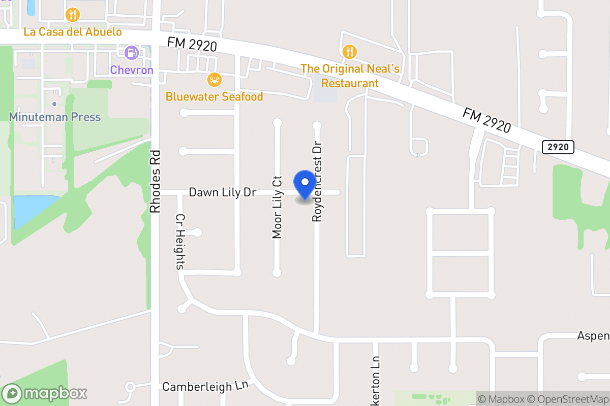 Map of 20919 Roydencrest Dr, Spring