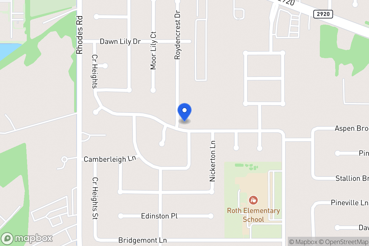 Map of 20802 Roydencrest Dr, Spring