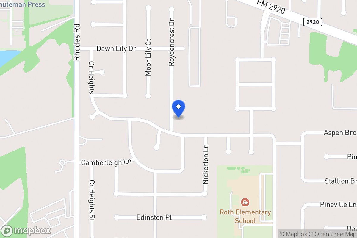Map of 20806 Roydencrest Dr, Spring
