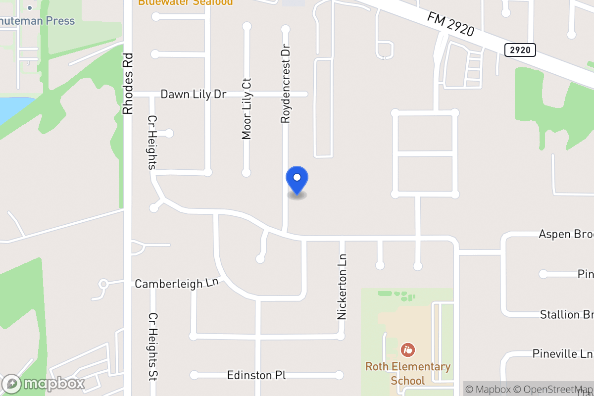 Map of 20810 Roydencrest Dr, Spring