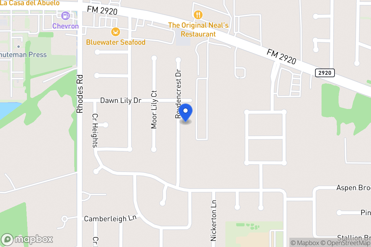 Map of 20910 Roydencrest Dr, Spring