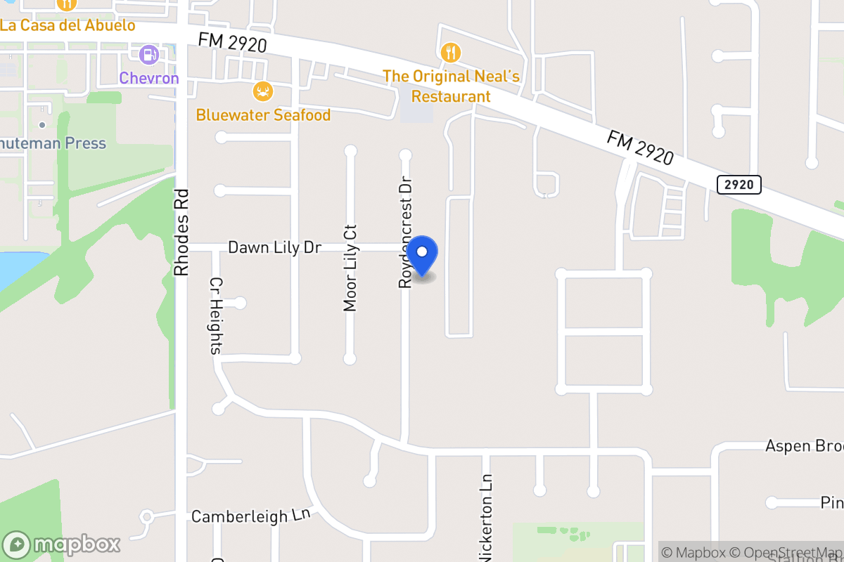 Map of 20914 Roydencrest Dr, Spring