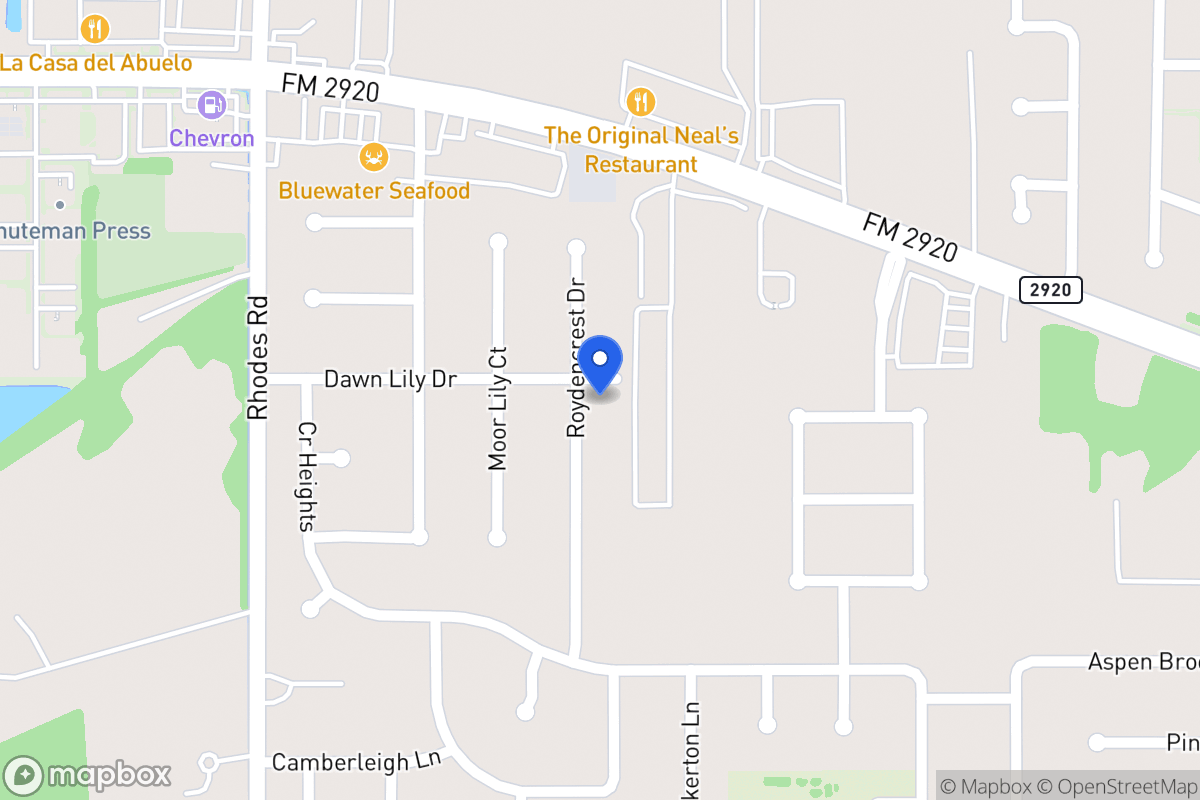 Map of 20918 Roydencrest Dr, Spring
