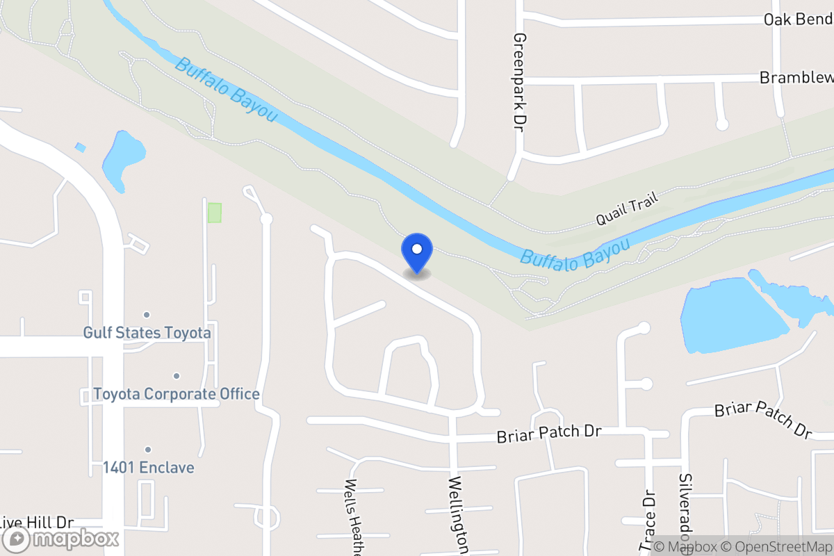 Map of 12856 Kingsbridge Ln, Houston