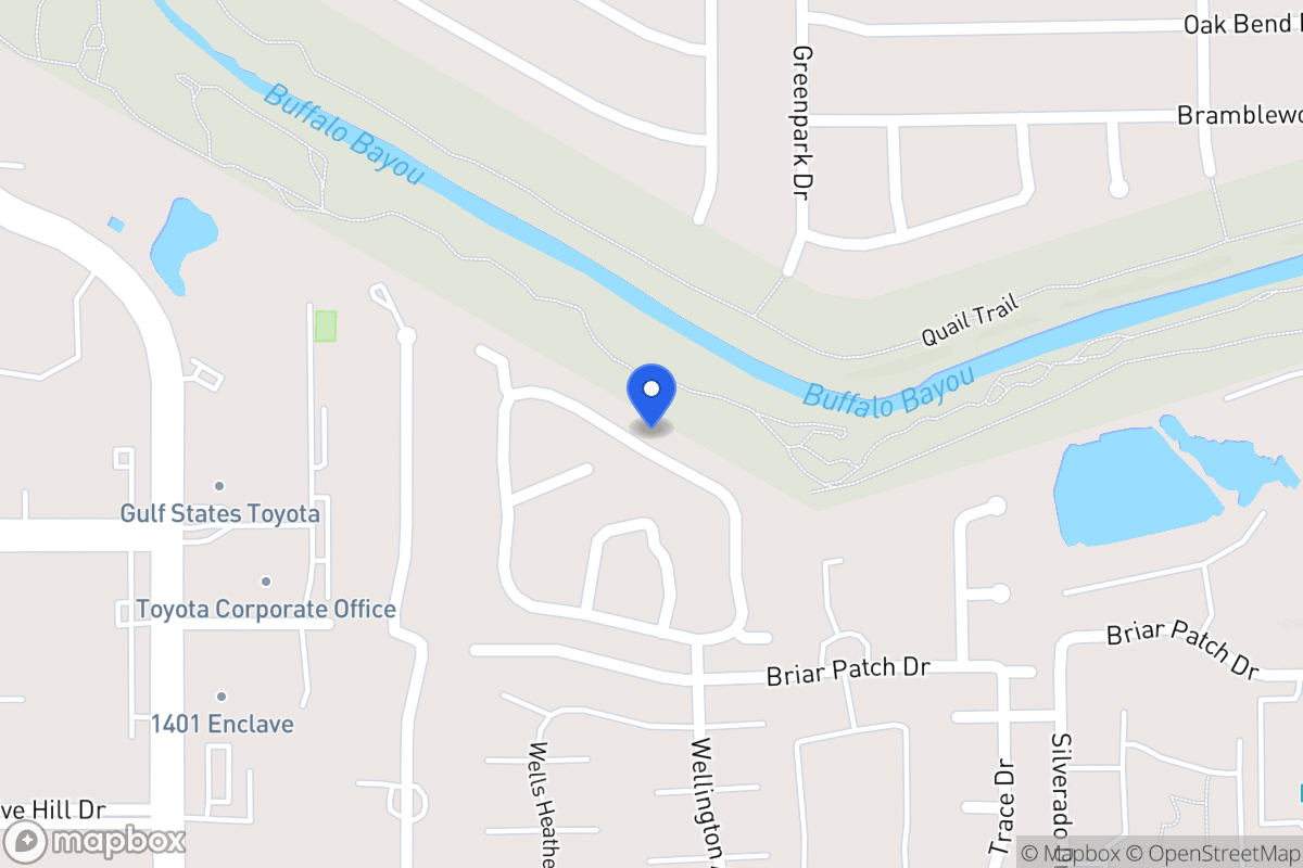 Map of 12854 Kingsbridge Ln, Houston