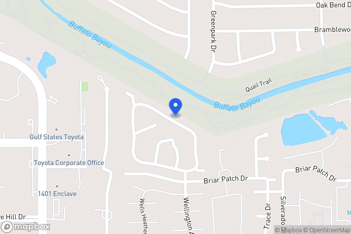 Map of 12852 Kingsbridge Ln, Houston