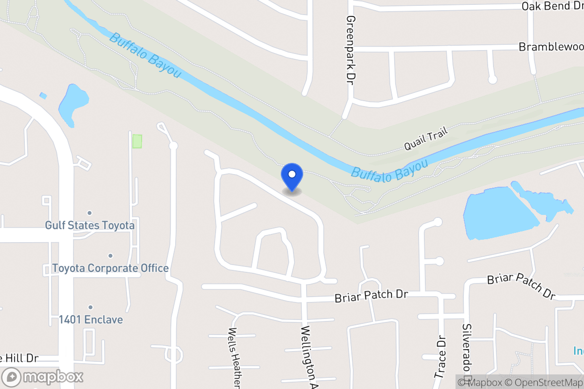 Map of 12850 Kingsbridge Ln, Houston