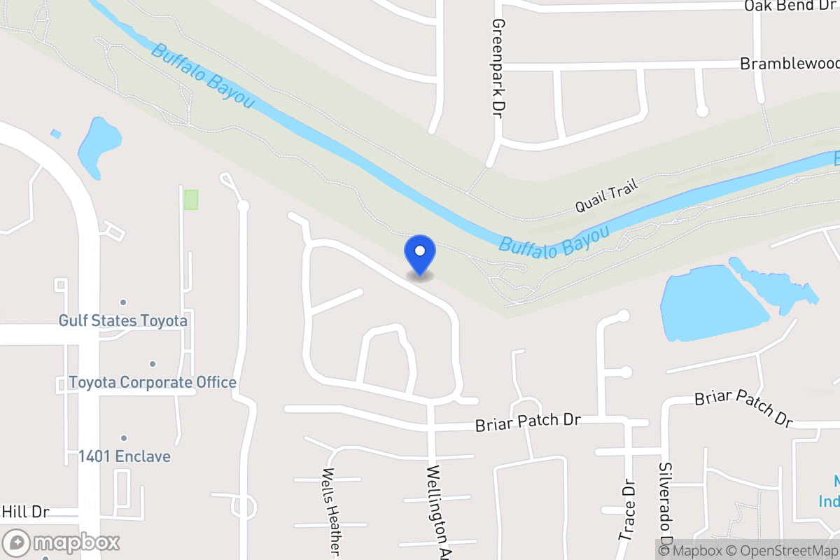 Map of 12848 Kingsbridge Ln, Houston