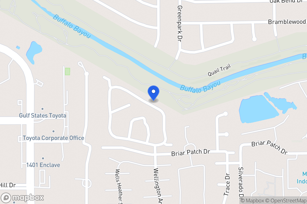 Map of 12846 Kingsbridge Ln, Houston