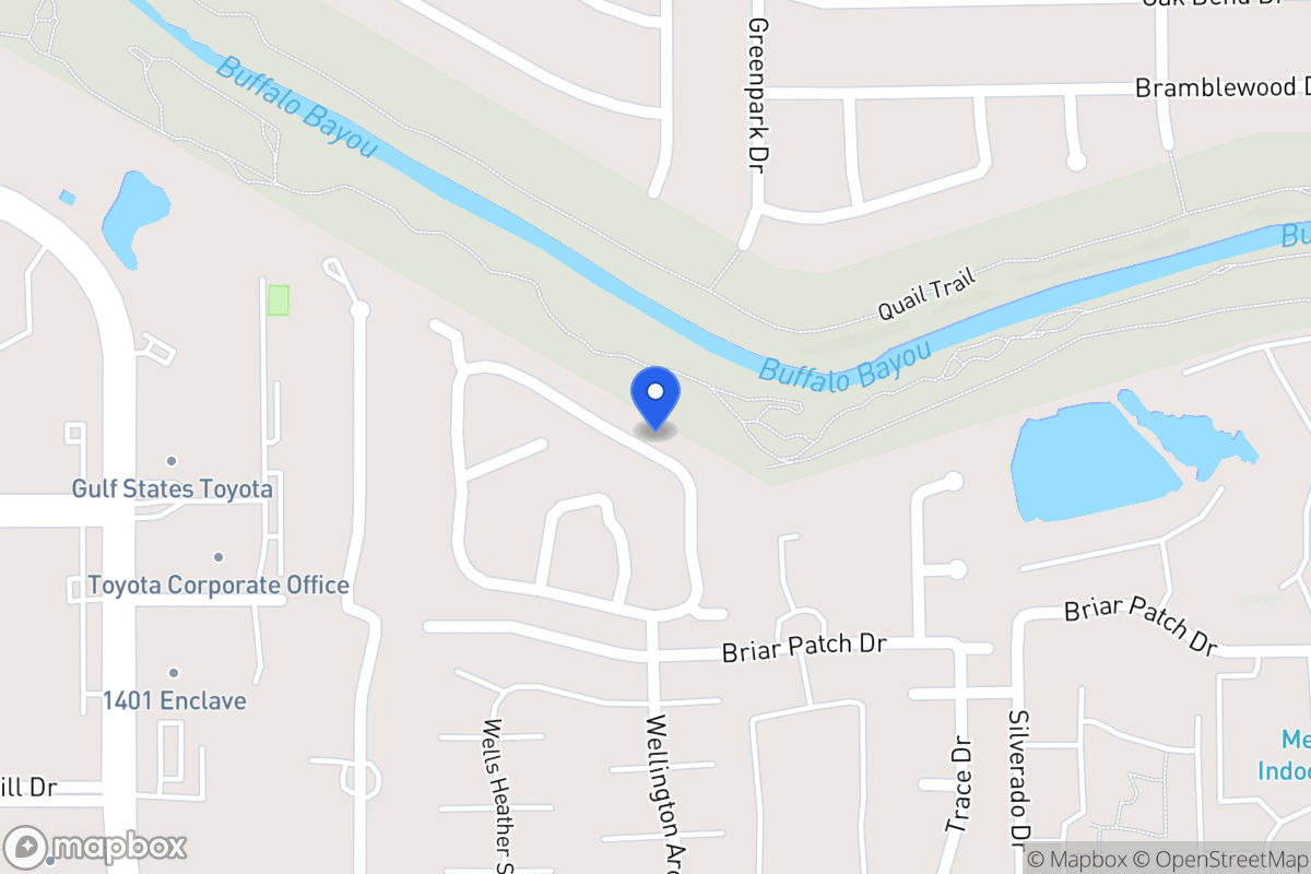 Map of 12844 Kingsbridge Ln, Houston