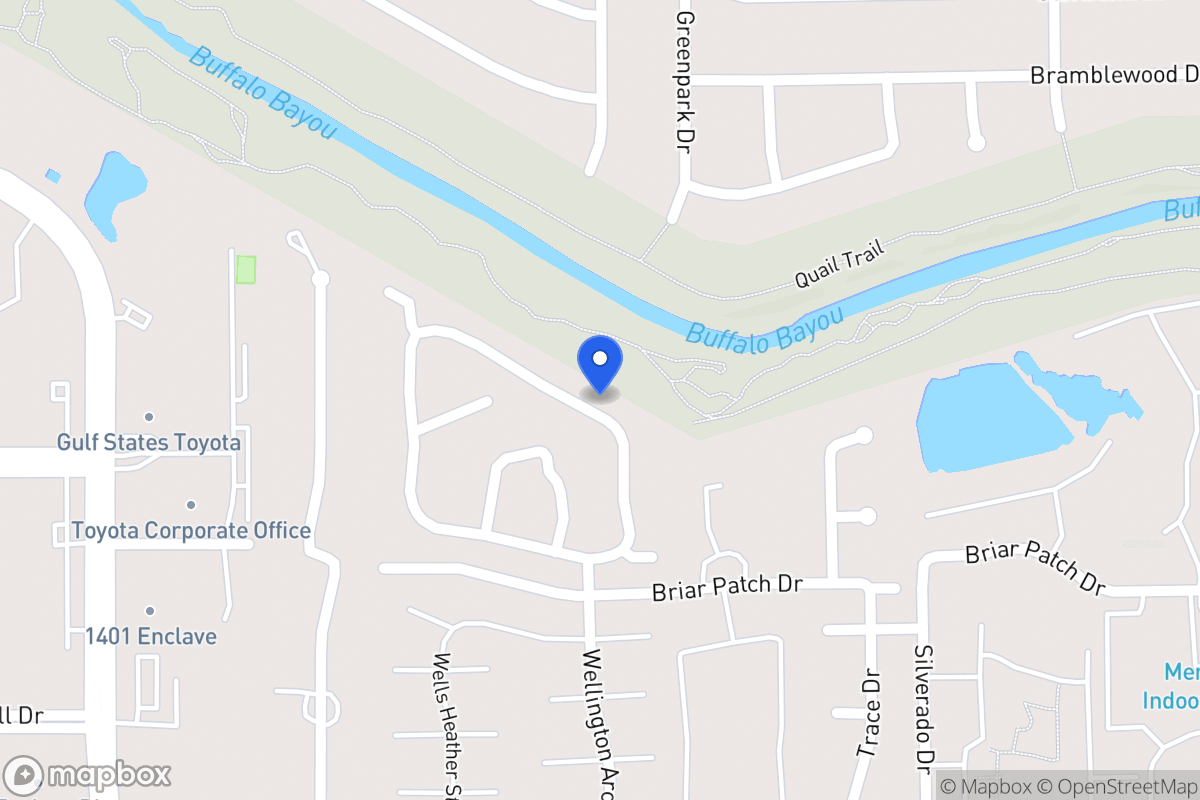 Map of 12842 Kingsbridge Ln, Houston