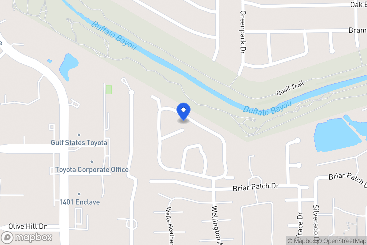 Map of 12863 Kingsbridge Ln, Houston
