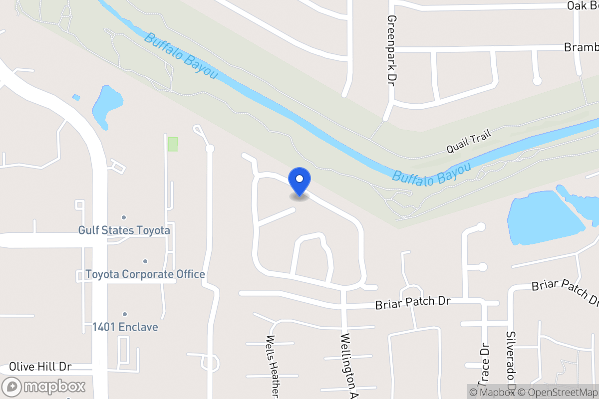 Map of 12861 Kingsbridge Ln, Houston