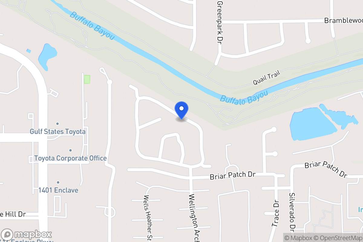 Map of 12845 Kingsbridge Ln, Houston
