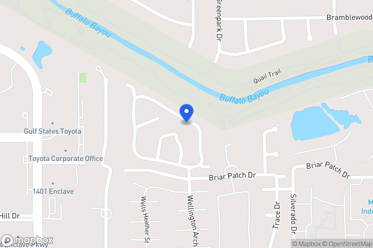 Map of Kingsbridge Ln, Houston