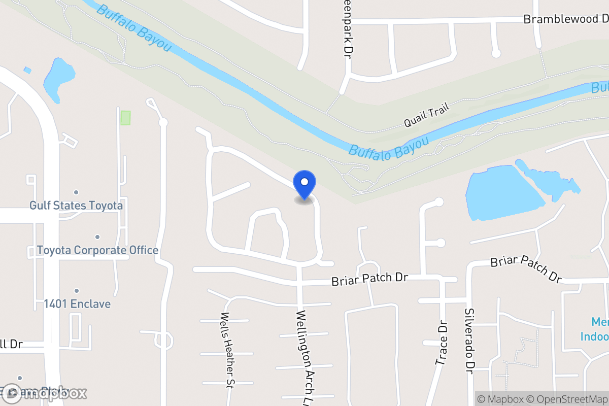 Map of 12833 Kingsbridge Ln, Houston