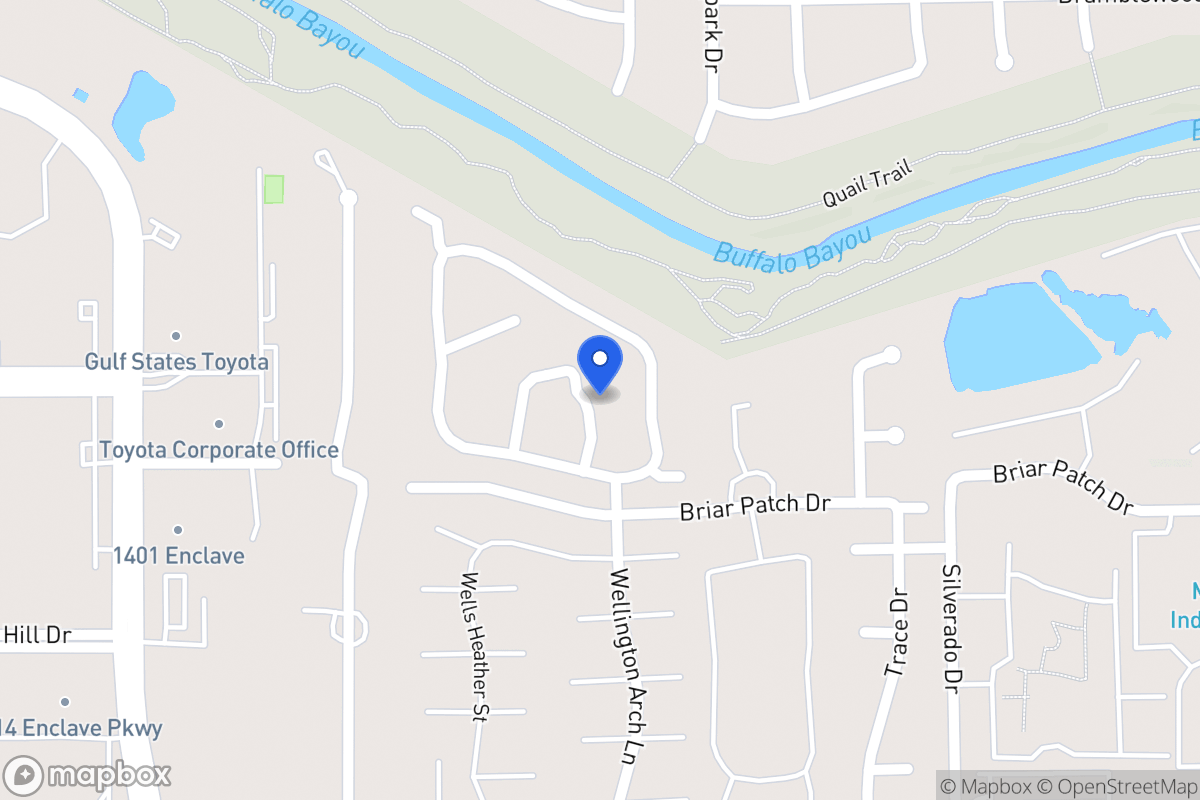 Map of 1212 Saint Johns Woods St, Houston