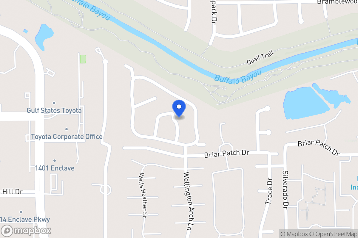 Map of 1214 Saint Johns Woods St, Houston