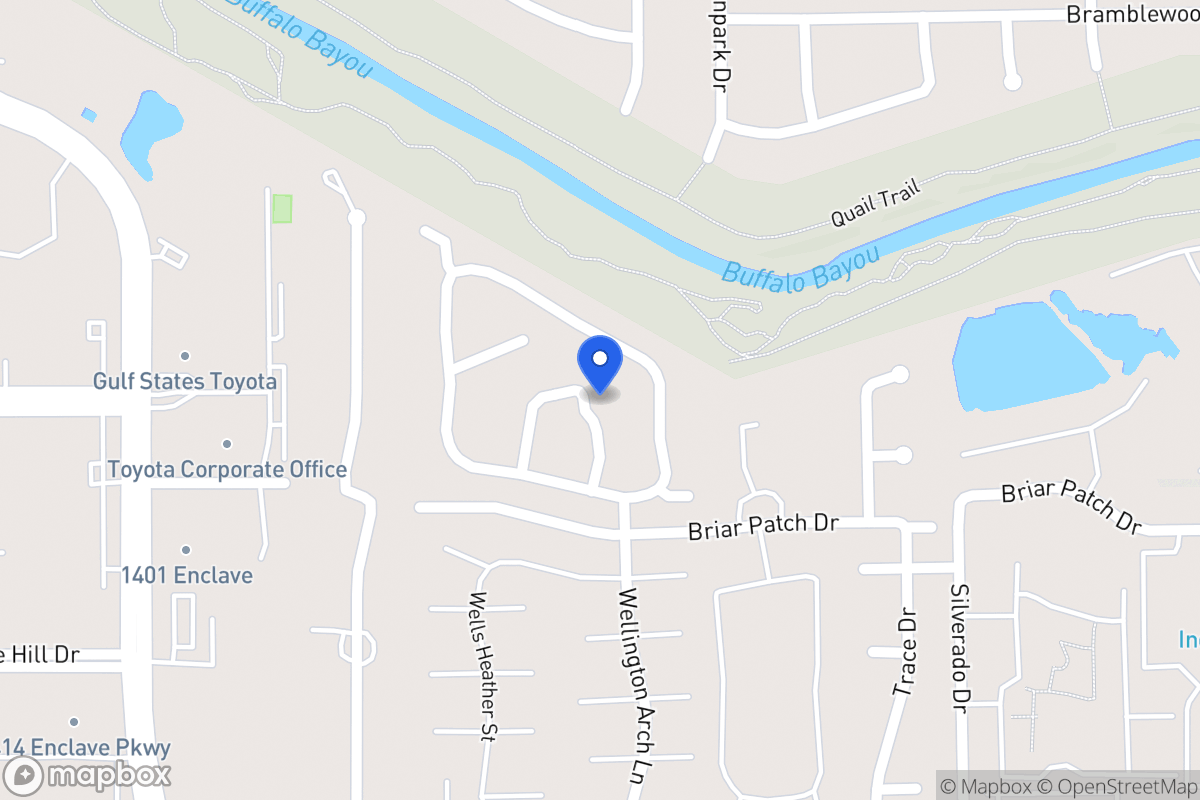 Map of 1216 Saint Johns Woods St, Houston